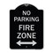 Signmission No Parking Fire Zone W/ Bidirectional Arrow Heavy-Gauge Aluminum Sign, 24" x 18", BS-1824-23619 A-DES-BS-1824-23619 - alternate 1